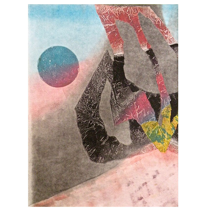 "Carnival" Monotype Diptych